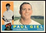 1960 Topps #526 Paul Giel<br />B60T 14 1333<br /><a class='button AddToCart' data-ajax='true' data-ajax-mode='replace' data-ajax-update='#cart-info' href='/AddToCart?itemId=7054392&quantity=1&type=0'>Add To Cart</a>