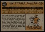 1960 Topps #325 Jim O'Toole<br />B60T 14 1430<br /><a class='button AddToCart' data-ajax='true' data-ajax-mode='replace' data-ajax-update='#cart-info' href='/AddToCart?itemId=7054490&quantity=1&type=0'>Add To Cart</a>