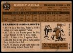 1960 Topps #90 Bobby Avila<br />B60T 14 1607<br /><a class='button AddToCart' data-ajax='true' data-ajax-mode='replace' data-ajax-update='#cart-info' href='/AddToCart?itemId=7054672&quantity=1&type=0'>Add To Cart</a>