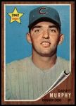 1962 Topps #119 NRM Danny Murphy<br />B62T 12 5363<br /><a class='button AddToCart' data-ajax='true' data-ajax-mode='replace' data-ajax-update='#cart-info' href='/AddToCart?itemId=7054742&quantity=1&type=0'>Add To Cart</a>