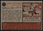 1962 Topps #17 Johnny Callison<br />B62T 12 5392<br /><a class='button AddToCart' data-ajax='true' data-ajax-mode='replace' data-ajax-update='#cart-info' href='/AddToCart?itemId=7054772&quantity=1&type=0'>Add To Cart</a>