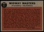 1962 Topps #211  -  Frank Bolling / Roy McMillan Midway Masters<br />B62T 12 5404<br /><a class='button AddToCart' data-ajax='true' data-ajax-mode='replace' data-ajax-update='#cart-info' href='/AddToCart?itemId=7054787&quantity=1&type=0'>Add To Cart</a>