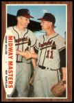 1962 Topps #211  -  Frank Bolling / Roy McMillan Midway Masters<br />B62T 12 5404<br /><a class='button AddToCart' data-ajax='true' data-ajax-mode='replace' data-ajax-update='#cart-info' href='/AddToCart?itemId=7054787&quantity=1&type=0'>Add To Cart</a>