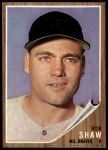 1962 Topps #109 Bob Shaw<br />B62T 12 5600<br /><a class='button AddToCart' data-ajax='true' data-ajax-mode='replace' data-ajax-update='#cart-info' href='/AddToCart?itemId=7054986&quantity=1&type=0'>Add To Cart</a>