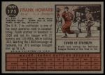 1962 Topps #175 NRM Frank Howard<br />B62T 12 5646<br /><a class='button AddToCart' data-ajax='true' data-ajax-mode='replace' data-ajax-update='#cart-info' href='/AddToCart?itemId=7055033&quantity=1&type=0'>Add To Cart</a>