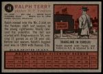 1962 Topps #48 Ralph Terry<br />B62T 12 5756<br /><a class='button AddToCart' data-ajax='true' data-ajax-mode='replace' data-ajax-update='#cart-info' href='/AddToCart?itemId=7055147&quantity=1&type=0'>Add To Cart</a>