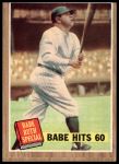 #139 Babe Hits 60 Babe Ruth Grass & Pole 