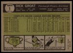 1961 Topps #1 Dick Groat<br />B61T 15 0536<br /><a class='button AddToCart' data-ajax='true' data-ajax-mode='replace' data-ajax-update='#cart-info' href='/AddToCart?itemId=7055634&quantity=1&type=0'>Add To Cart</a>