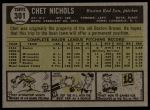 1961 Topps #301 Chet Nichols<br />B61T 15 0584<br /><a class='button AddToCart' data-ajax='true' data-ajax-mode='replace' data-ajax-update='#cart-info' href='/AddToCart?itemId=7055684&quantity=1&type=0'>Add To Cart</a>
