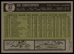 1961 Topps #82 Joe Christopher<br />B61T 15 0595<br /><a class='button AddToCart' data-ajax='true' data-ajax-mode='replace' data-ajax-update='#cart-info' href='/AddToCart?itemId=7055695&quantity=1&type=0'>Add To Cart</a>