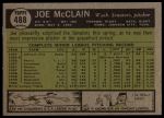 1961 Topps #488 Joe McClain<br />B61T 15 0610<br /><a class='button AddToCart' data-ajax='true' data-ajax-mode='replace' data-ajax-update='#cart-info' href='/AddToCart?itemId=7055710&quantity=1&type=0'>Add To Cart</a>