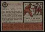 1962 Topps #161 NRM Frank Baumann<br />B62T 12 5822<br /><a class='button AddToCart' data-ajax='true' data-ajax-mode='replace' data-ajax-update='#cart-info' href='/AddToCart?itemId=7055776&quantity=1&type=0'>Add To Cart</a>