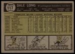 1961 Topps #117 Dale Long<br />B61T 15 0734<br /><a class='button AddToCart' data-ajax='true' data-ajax-mode='replace' data-ajax-update='#cart-info' href='/AddToCart?itemId=7055915&quantity=1&type=0'>Add To Cart</a>