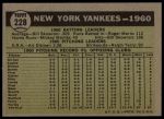1961 Topps #228  Yankees Team<br />B61T 15 0811<br /><a class='button AddToCart' data-ajax='true' data-ajax-mode='replace' data-ajax-update='#cart-info' href='/AddToCart?itemId=7055995&quantity=1&type=0'>Add To Cart</a>