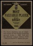 1961 Topps #486  -  Dick Groat Most Valuable Player<br />B61T 15 0846<br /><a class='button AddToCart' data-ajax='true' data-ajax-mode='replace' data-ajax-update='#cart-info' href='/AddToCart?itemId=7056031&quantity=1&type=0'>Add To Cart</a>