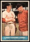 1961 Topps #75  -  Larry Jackson / Lindy McDaniel Lindy Shows Larry<br />B61T 15 0851<br /><a class='button AddToCart' data-ajax='true' data-ajax-mode='replace' data-ajax-update='#cart-info' href='/AddToCart?itemId=7056037&quantity=1&type=0'>Add To Cart</a>
