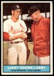1961 Topps #75  -  Larry Jackson / Lindy McDaniel Lindy Shows Larry<br />B61T 15 0940<br /><a class='button AddToCart' data-ajax='true' data-ajax-mode='replace' data-ajax-update='#cart-info' href='/AddToCart?itemId=7056127&quantity=1&type=0'>Add To Cart</a>