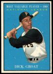 1961 Topps #486  -  Dick Groat Most Valuable Player<br />B61T 15 1055<br /><a class='button AddToCart' data-ajax='true' data-ajax-mode='replace' data-ajax-update='#cart-info' href='/AddToCart?itemId=7056248&quantity=1&type=0'>Add To Cart</a>