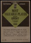 1961 Topps #486  -  Dick Groat Most Valuable Player<br />B61T 15 1141<br /><a class='button AddToCart' data-ajax='true' data-ajax-mode='replace' data-ajax-update='#cart-info' href='/AddToCart?itemId=7056338&quantity=1&type=0'>Add To Cart</a>