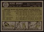 1961 Topps #515 Jackie Brandt<br />B61T 15 1190<br /><a class='button AddToCart' data-ajax='true' data-ajax-mode='replace' data-ajax-update='#cart-info' href='/AddToCart?itemId=7056388&quantity=1&type=0'>Add To Cart</a>