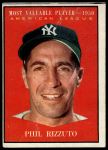 1961 Topps #471  -  Phil Rizzuto Most Valuable Player<br />B61T 15 1207<br /><a class='button AddToCart' data-ajax='true' data-ajax-mode='replace' data-ajax-update='#cart-info' href='/AddToCart?itemId=7056405&quantity=1&type=0'>Add To Cart</a>