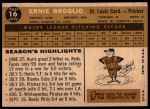 1960 Topps #16 Ernie Broglio<br />B60T 14 1619<br /><a class='button AddToCart' data-ajax='true' data-ajax-mode='replace' data-ajax-update='#cart-info' href='/AddToCart?itemId=7056588&quantity=1&type=0'>Add To Cart</a>