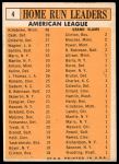 1963 Topps #4  -  Harmon Killebrew / Roger Maris / Norm Cash / Rocky Colavito / Jim Gentile / Leon Wagner AL HR Leaders<br />B63T 10 9453<br /><a class='button AddToCart' data-ajax='true' data-ajax-mode='replace' data-ajax-update='#cart-info' href='/AddToCart?itemId=7056657&quantity=1&type=0'>Add To Cart</a>