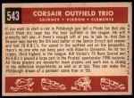1959 Topps #543  -  Roberto Clemente / Bill Virdon / Bob Skinner Corsair Outfield Trio<br />B59T 14 9899<br /><a class='button AddToCart' data-ajax='true' data-ajax-mode='replace' data-ajax-update='#cart-info' href='/AddToCart?itemId=7057261&quantity=1&type=0'>Add To Cart</a>