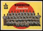 1959 Topps #397  Senators Team Checklist<br />B59T 15 0164<br /><a class='button AddToCart' data-ajax='true' data-ajax-mode='replace' data-ajax-update='#cart-info' href='/AddToCart?itemId=7057562&quantity=1&type=0'>Add To Cart</a>