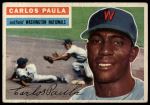 1956 Topps #4 Carlos Paula<br />B56T 05 9172<br /><a class='button AddToCart' data-ajax='true' data-ajax-mode='replace' data-ajax-update='#cart-info' href='/AddToCart?itemId=7057777&quantity=1&type=0'>Add To Cart</a>