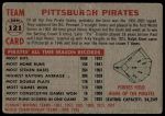 1956 Topps #121 GRY  Pirates Team<br />B56T 05 9397<br /><a class='button AddToCart' data-ajax='true' data-ajax-mode='replace' data-ajax-update='#cart-info' href='/AddToCart?itemId=7058085&quantity=1&type=0'>Add To Cart</a>