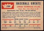 1960 Fleer #20 Has both Collins Photo & Stats / Card #80 COL has Pepper Martin's Stats on Back Eddie Collins<br />B60F 03 6017<br /><a class='button AddToCart' data-ajax='true' data-ajax-mode='replace' data-ajax-update='#cart-info' href='/AddToCart?itemId=7058176&quantity=1&type=0'>Add To Cart</a>