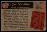 1955 Bowman #108 Lou Kretlow<br />B55B 03 3262<br /><a class='button AddToCart' data-ajax='true' data-ajax-mode='replace' data-ajax-update='#cart-info' href='/AddToCart?itemId=7058613&quantity=1&type=0'>Add To Cart</a>