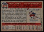 1957 Topps #374 Don Cardwell<br />B57T 09 8300<br /><a class='button AddToCart' data-ajax='true' data-ajax-mode='replace' data-ajax-update='#cart-info' href='/AddToCart?itemId=7058765&quantity=1&type=0'>Add To Cart</a>