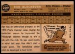 1960 Topps #209 Ron Blackburn<br />B60T 14 1692<br /><a class='button AddToCart' data-ajax='true' data-ajax-mode='replace' data-ajax-update='#cart-info' href='/AddToCart?itemId=7058855&quantity=1&type=0'>Add To Cart</a>