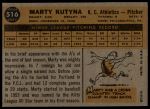 1960 Topps #516 Marty Kutyna<br />B60T 14 1710<br /><a class='button AddToCart' data-ajax='true' data-ajax-mode='replace' data-ajax-update='#cart-info' href='/AddToCart?itemId=7058873&quantity=1&type=0'>Add To Cart</a>