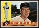 1960 Topps #268 Al Worthington<br />B60T 14 1795<br /><a class='button AddToCart' data-ajax='true' data-ajax-mode='replace' data-ajax-update='#cart-info' href='/AddToCart?itemId=7058961&quantity=1&type=0'>Add To Cart</a>