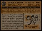 1960 Topps #532 Mike Garcia<br />B60T 14 1812<br /><a class='button AddToCart' data-ajax='true' data-ajax-mode='replace' data-ajax-update='#cart-info' href='/AddToCart?itemId=7058979&quantity=1&type=0'>Add To Cart</a>