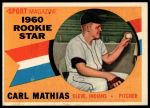 1960 Topps #139  -  Carl Mathias Rookie Star<br />B60T 14 2017<br /><a class='button AddToCart' data-ajax='true' data-ajax-mode='replace' data-ajax-update='#cart-info' href='/AddToCart?itemId=7059186&quantity=1&type=0'>Add To Cart</a>