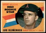 1960 Topps #137  -  Lou Klimchock Rookie Star<br />B60T 14 2019<br /><a class='button AddToCart' data-ajax='true' data-ajax-mode='replace' data-ajax-update='#cart-info' href='/AddToCart?itemId=7059188&quantity=1&type=0'>Add To Cart</a>