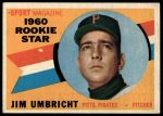 1960 Topps #145  -  Jim Umbricht Rookie Star<br />B60T 14 2071<br /><a class='button AddToCart' data-ajax='true' data-ajax-mode='replace' data-ajax-update='#cart-info' href='/AddToCart?itemId=7059240&quantity=1&type=0'>Add To Cart</a>