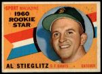 1960 Topps #144  -  Al Stieglitz Rookie Star<br />B60T 14 2072<br /><a class='button AddToCart' data-ajax='true' data-ajax-mode='replace' data-ajax-update='#cart-info' href='/AddToCart?itemId=7059241&quantity=1&type=0'>Add To Cart</a>