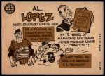1960 Topps #222 Al Lopez<br />B60T 14 2108<br /><a class='button AddToCart' data-ajax='true' data-ajax-mode='replace' data-ajax-update='#cart-info' href='/AddToCart?itemId=7059278&quantity=1&type=0'>Add To Cart</a>
