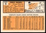 1963 Topps #86 Charley Maxwell<br />B63T 10 9526<br /><a class='button AddToCart' data-ajax='true' data-ajax-mode='replace' data-ajax-update='#cart-info' href='/AddToCart?itemId=7059556&quantity=1&type=0'>Add To Cart</a>