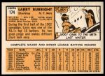 1963 Topps #174 Larry Burright<br />B63T 10 9626<br /><a class='button AddToCart' data-ajax='true' data-ajax-mode='replace' data-ajax-update='#cart-info' href='/AddToCart?itemId=7059662&quantity=1&type=0'>Add To Cart</a>