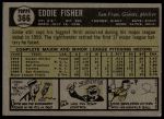 1961 Topps #366 Eddie Fisher<br />B61T 15 1216<br /><a class='button AddToCart' data-ajax='true' data-ajax-mode='replace' data-ajax-update='#cart-info' href='/AddToCart?itemId=7059750&quantity=1&type=0'>Add To Cart</a>