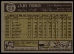 1961 Topps #319 Valmy Thomas<br />B61T 15 1244<br /><a class='button AddToCart' data-ajax='true' data-ajax-mode='replace' data-ajax-update='#cart-info' href='/AddToCart?itemId=7059778&quantity=1&type=0'>Add To Cart</a>