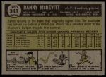 1961 Topps #349 Danny McDevitt<br />B61T 15 1357<br /><a class='button AddToCart' data-ajax='true' data-ajax-mode='replace' data-ajax-update='#cart-info' href='/AddToCart?itemId=7059891&quantity=1&type=0'>Add To Cart</a>