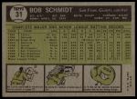 1961 Topps #31 Bob Schmidt<br />B61T 15 1366<br /><a class='button AddToCart' data-ajax='true' data-ajax-mode='replace' data-ajax-update='#cart-info' href='/AddToCart?itemId=7059900&quantity=1&type=0'>Add To Cart</a>