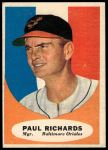 1961 Topps #131 Paul Richards<br />B61T 15 1370<br /><a class='button AddToCart' data-ajax='true' data-ajax-mode='replace' data-ajax-update='#cart-info' href='/AddToCart?itemId=7059904&quantity=1&type=0'>Add To Cart</a>